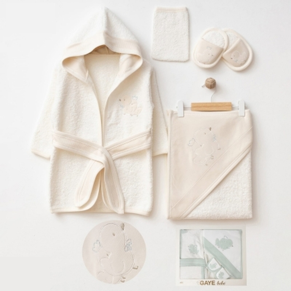 Gaye 900 Bornoz Seti Yeşil